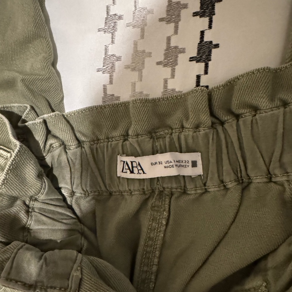 Zara jeans baggy paperbag High rise